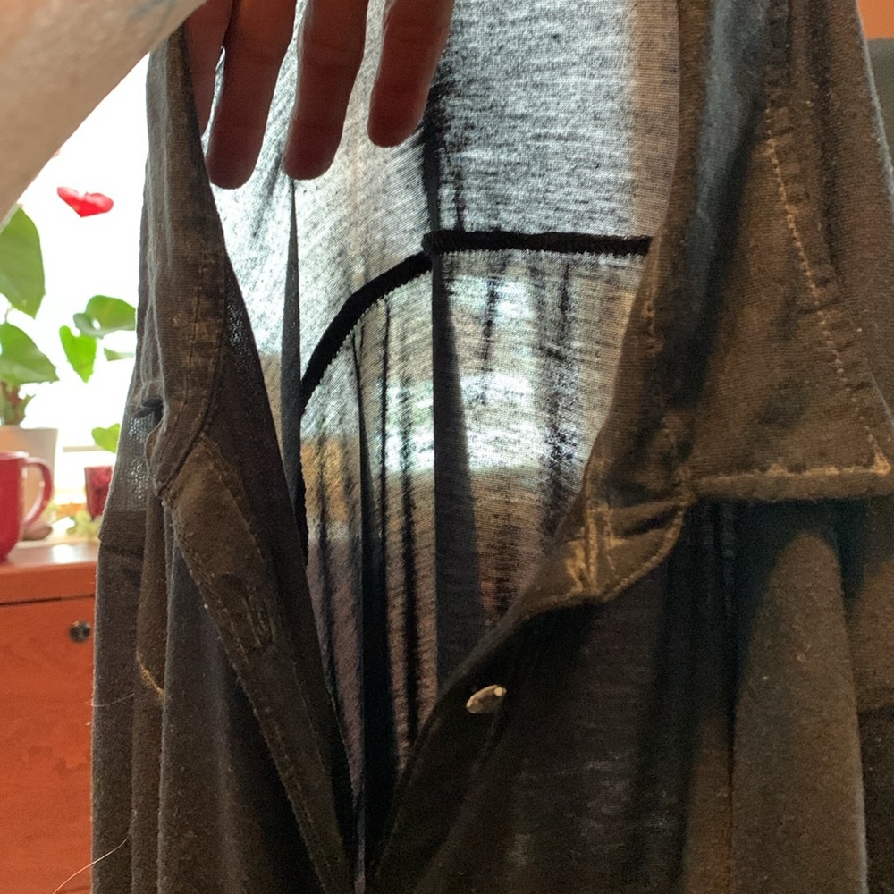 5/$25❗️Black Button-Up Shirt - Picture 11 of 12